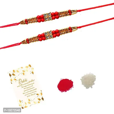 KANHA HANDICRAFT Rakhi Set for Brother Sister,raksha Bhai rakhi Bandhan, rakhi set for Bhaiya Bhabhi Toon Stone Rakhi Dora rakhi Brother Bracelet Rakhi Set For Bhai r set 4hellip;