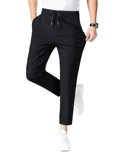 Stylish Nylon Slim Fit Regular Track Pants For Men