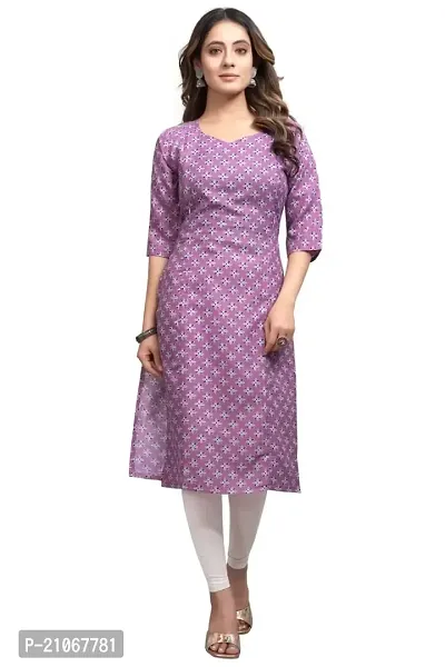 Keytruda Women's Printed Cotton Blend Regular Fit Lightweight Casual Wear Feeding Kurti (B-F-223)