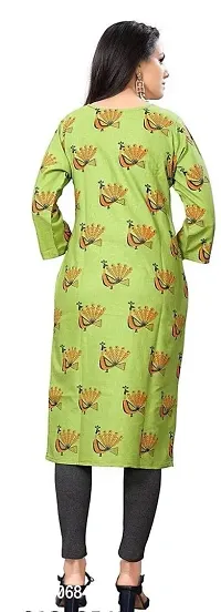 Keytruda Women's Printed Cotton Blend Regular Fit 3/4 Sleeve Lightweight Casual Wear Feeding Kurti (B-F-197_Yellow_2XL)-thumb5