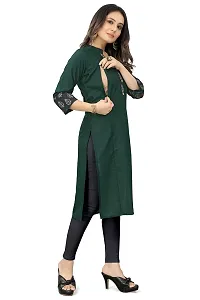 Keytruda Women's Printed Cotton Blend Regular Fit 3/4 Sleeve Lightweight Casual Wear Feeding Kurti (C-K2-Pelan-Green-XL)-thumb4