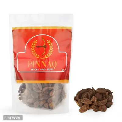 Pinnaq Spices And Nuts Badi Elaichi Kali Elaichi Moti Elaichi Whole Black Carmom-100Gm