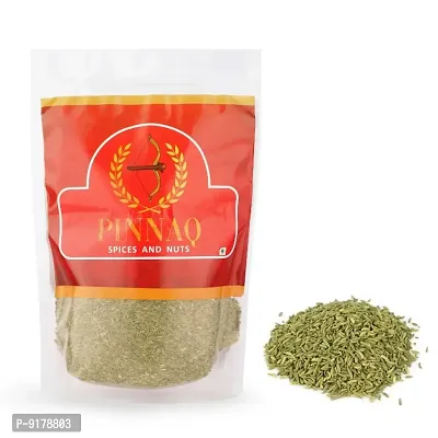 Pinnaq Spices And Nuts Saunf Hari Barik whole Green Fennal-100Gm