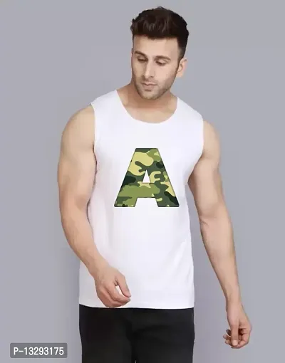 Classic Polyester Printed Basic Vests for Men