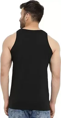 Classic Polyester Printed Gym Vest for Men-thumb1