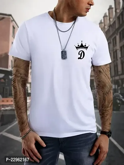 BQF-WHITE PRINTED MENS T-SHIRT