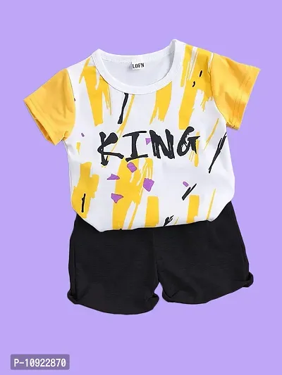 Stylish Printed Kids Boys Clothing Sets-thumb0