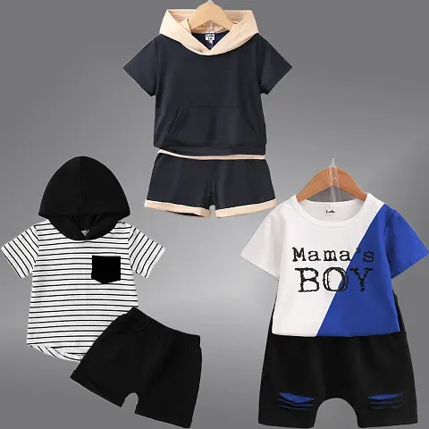 Stylish T-Shirts with Shorts Set for boys