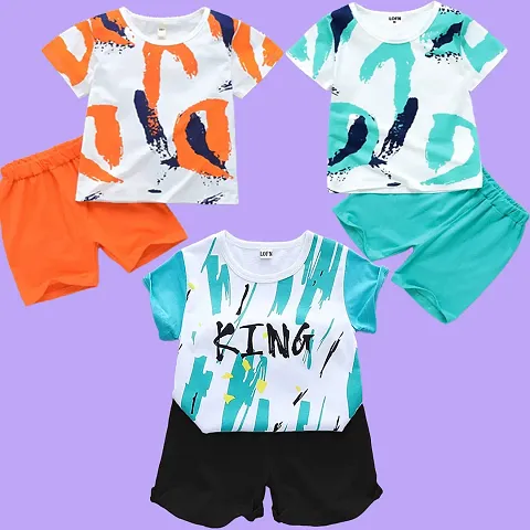 Stylish Kids Boys Girls Clothing Sets Pack Of 3