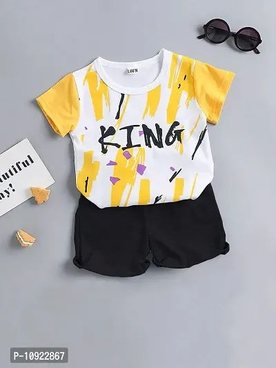 Stylish Printed Kids Boys Clothing Sets-thumb0