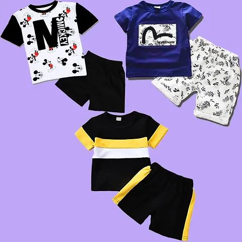 Stylish Kids Boys Girls Clothing Sets Pack Of 3