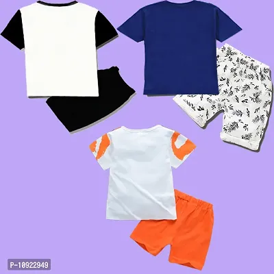 Stylish Printed Kids Boys Girls Clothing Sets Pack Of 3-thumb2