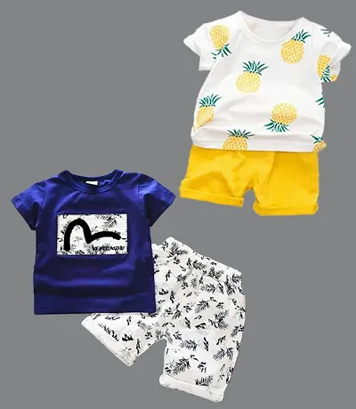 Pack Of 2 Boy's T-Shirts with Shorts