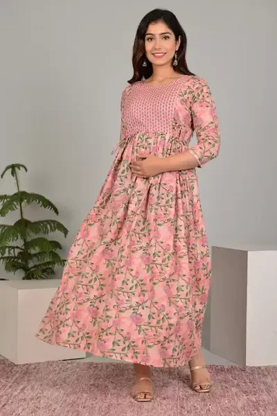 Beautiful Stitched Maternity Feeding Kurta for Women