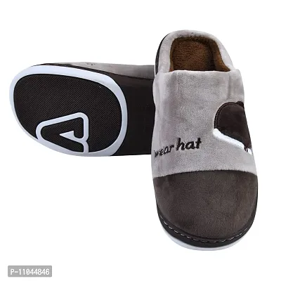 Mens fluffy slippers deals
