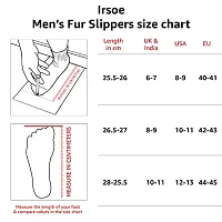 Irsoe Comfortable Indoor/Outdoor Soft Bottom Fur Slippers |Women Mens Flipflop |Ladies Slippers |Boys Slippers flip Flop- Grey-thumb2