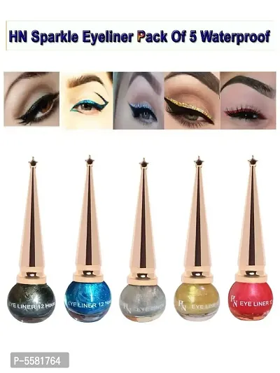 Define Your Eyes & Improve Your Impression Sparkle Eyeliner Long Lasting Waterproof  Pack Of 5