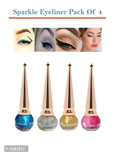 Define Your Eyes & Improve Your Impression Sparkle Eyeliner Long Lasting Waterproof  Pack Of 4-thumb0