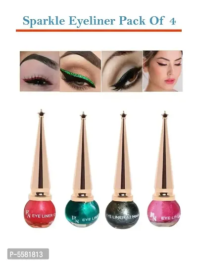 Define Your Eyes & Improve Your Impression Sparkle Eyeliner Long Lasting Waterproof  Pack Of 4-thumb0