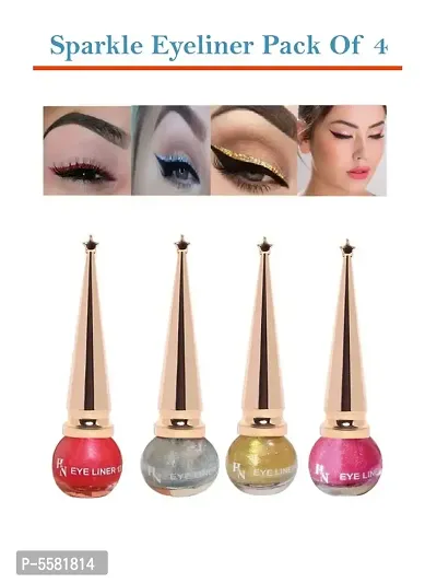 Define Your Eyes & Improve Your Impression Sparkle Eyeliner Long Lasting Waterproof  Pack Of 4-thumb0