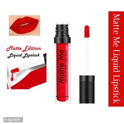 Matte Me Liquid Red Lipstick The Luxurious Feel Super Smooth Lip Color For Perfect Lip Make-up-thumb0