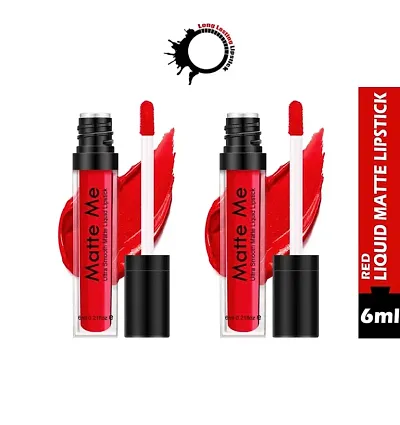 Ultra Matte Liquid Red Lipstick The Luxurious Feel Super Smooth Lip Color