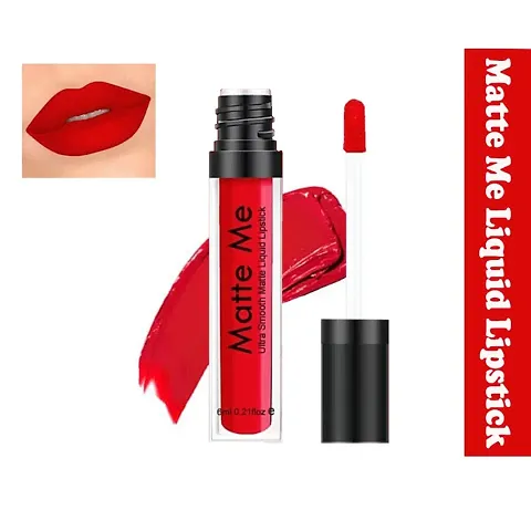 Ultra Matte Liquid Red Lipstick The Luxurious Feel Super Smooth Lip Color