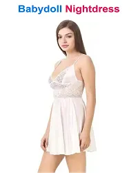 Womens New Trendy Stylish Hot amp; Sexy Baby Doll Dresses Nightwear/Night suit/Night Dresses Free Size (28 to 36 Inch)-thumb1