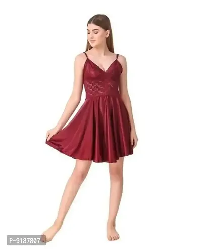 Fancy Satin Babydolls For Women-thumb2