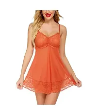 Adorable Women Attractive Baby dolls Sexy Night Dresses Free Size (28 to 36 Inch)-thumb2