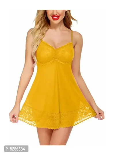 Adorable Attractive Hot Baby dolls Dresses Nightwear Sexy Night Dresses Free Size (28 to 36 Inch)