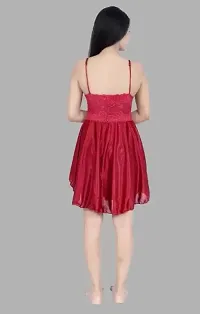 Attractive Satin Baby Doll Night Dress for Women-thumb1