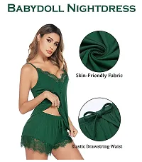 Stylish Nylon Baby Doll Dress For Women-thumb1