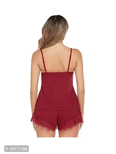 Adorable Stylish Top and Shorts Night Dress for Women-thumb3