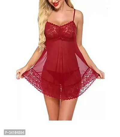 Stylish Net Babydoll Dress Combo for Women-thumb5