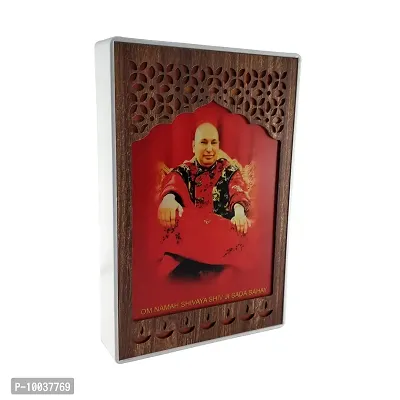 REGALOCASILA Guru Ji Photo Frames for Pooja Room with Lights | Home Decor | Temple Decoration | Religious Frame | Good Luck Gift | Anniversary Birthday Gifts | Office Decorative Item | Showpiece Lamp-thumb2