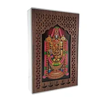 REGALOCASILA Tirupati Balaji Photo Frames For Pooja Room With Lights Home Decor | Temple Decorative Item | Religious Frame | Good Luck Gift | Anniversary Birthday Gifts | Office Decoration | Showpiece-thumb1