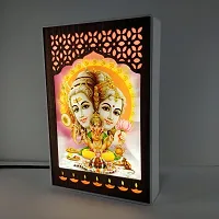 REGALOCASILA Lord Shiva Family Table Lamp Idol Set for Pooja Home Decor Table Decorative Item Religious Good Luck Gift Anniversary Birthday Gifts Office Decoration Showpiece Temple Religious Frame-thumb3