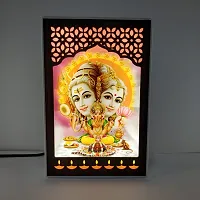 REGALOCASILA Lord Shiva Family Table Lamp Idol Set for Pooja Home Decor Table Decorative Item Religious Good Luck Gift Anniversary Birthday Gifts Office Decoration Showpiece Temple Religious Frame-thumb2