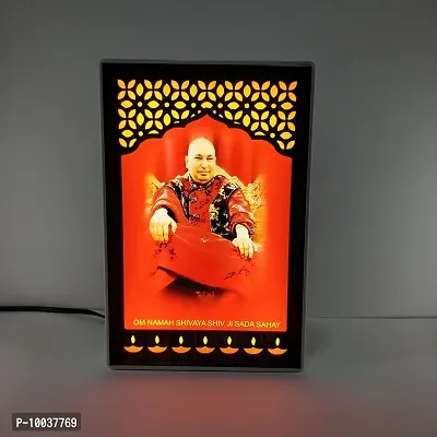 REGALOCASILA Guru Ji Photo Frames for Pooja Room with Lights | Home Decor | Temple Decoration | Religious Frame | Good Luck Gift | Anniversary Birthday Gifts | Office Decorative Item | Showpiece Lamp-thumb3