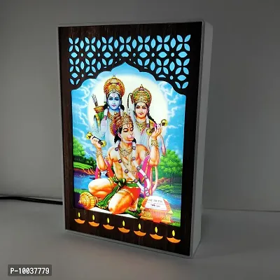 REGALOCASILA Lord Ram God Hanuman Table Lamp Idol Set for Pooja Home Decor Table Decorative Item Religious Good Luck Gift Anniversary Birthday Gifts Office Decoration Sculpture Showpiece Lamp-thumb4