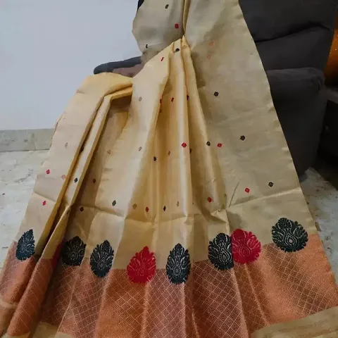 Hot Selling Cotton Silk Saree with Blouse piece 