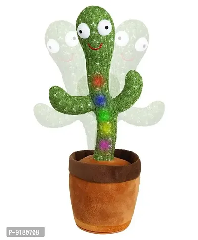 Dancing Cactus Talking Toy, Cactus Plush Rechargeable Toy, Wriggle  Singing Recording Repeat What You Say Funny Educati