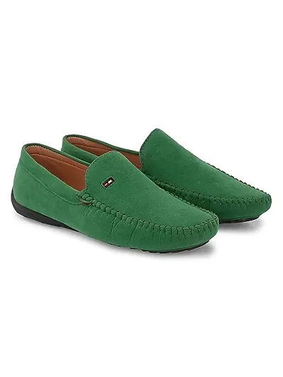 Pretty Modern Stylish  PVC Solid Loafers For Men