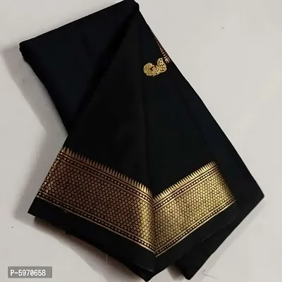 Beautiful Cotton Blend Saree with Blouse piece-thumb0