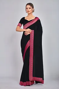 Fancy Georgette Saree with Blouse Piece for Women-thumb1