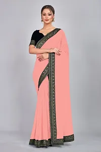 Fancy Georgette Saree with Blouse Piece for Women-thumb1