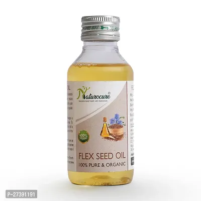 Naturocure Absolutes Flax Seed Oil For Eating,Skin And Hair Growth Alsi Ka Tel In Omega 3-6-9 (50 Ml)