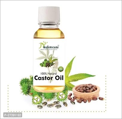 Naturocure Castor Oil - 50Ml 100% Natural Cold Pressed Oil Promotes Hair Growth Hydrates Skin And Reduces Wrinkles No Mineral Oil And Silicones