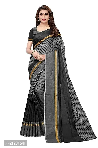 Fancy Art Silk Saree with Blouse Piece for Women-thumb0